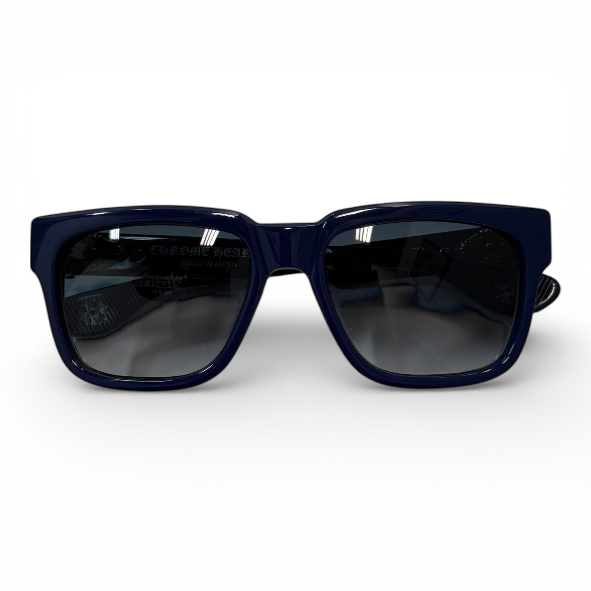 Chrome Hearts Box Officer Sunglasses Blue Red White Silver Pre-Owned