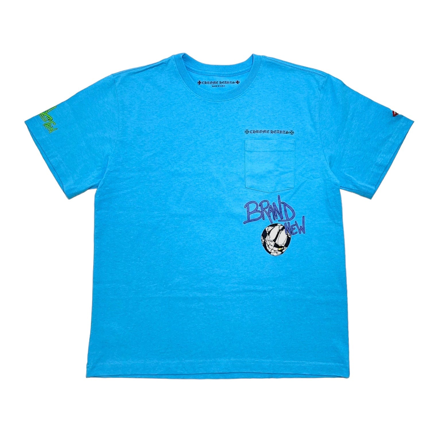 Chrome Hearts Brand New Matty Boy Short Sleeve Tee Shirt Blue
