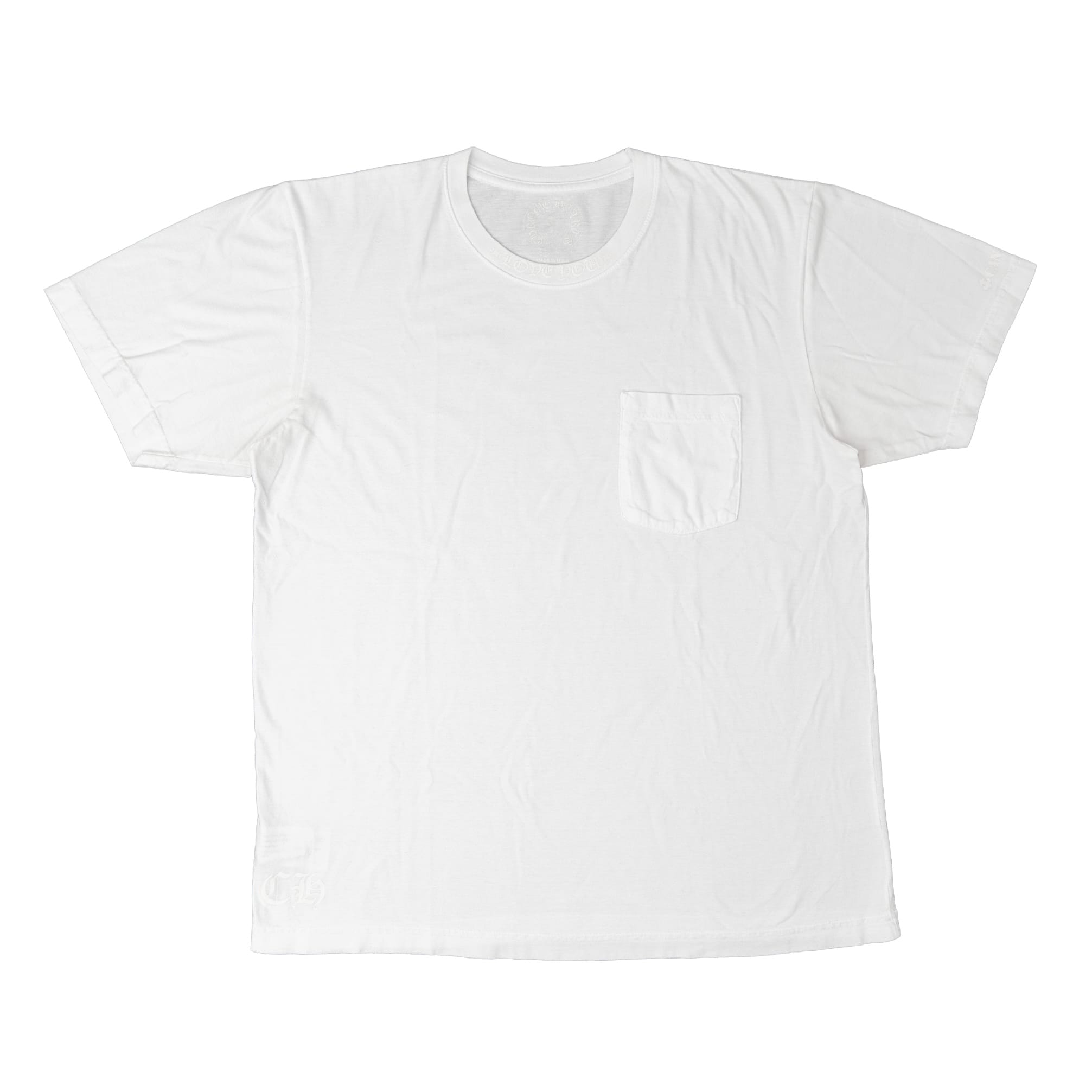 Chrome Hearts Cannes Love You Neck Logo Short Sleeve Tee Shirt White Pre-Owned